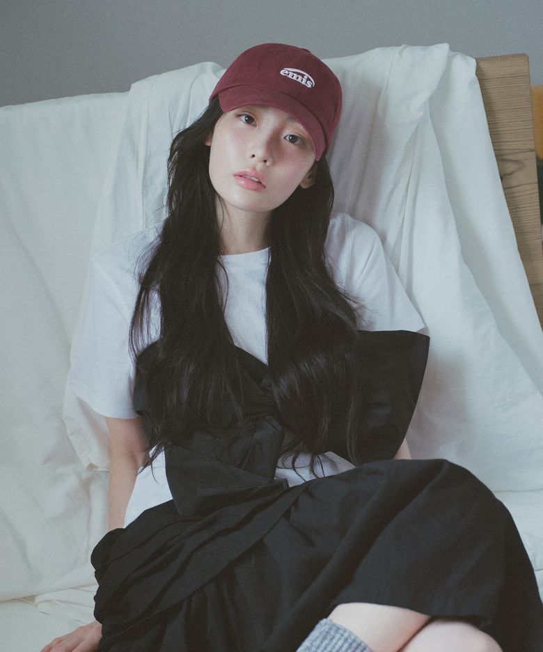 SMALL LOGO BALL CAP-BURGUNDY