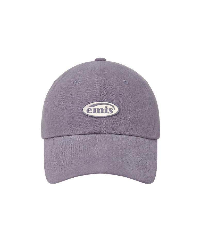 MINI RUBBER PATCH BRUSHED BALL CAP-LIGHT PURPLE