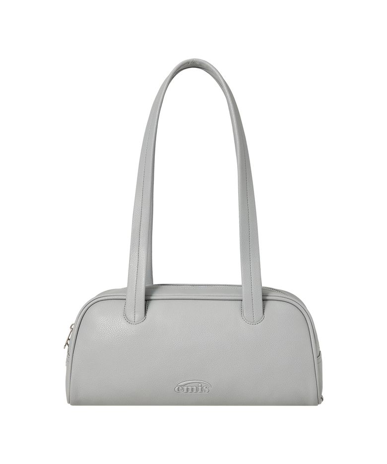 GRAIN LONG HANDLE SHOULDER BAG-ASH BLUE