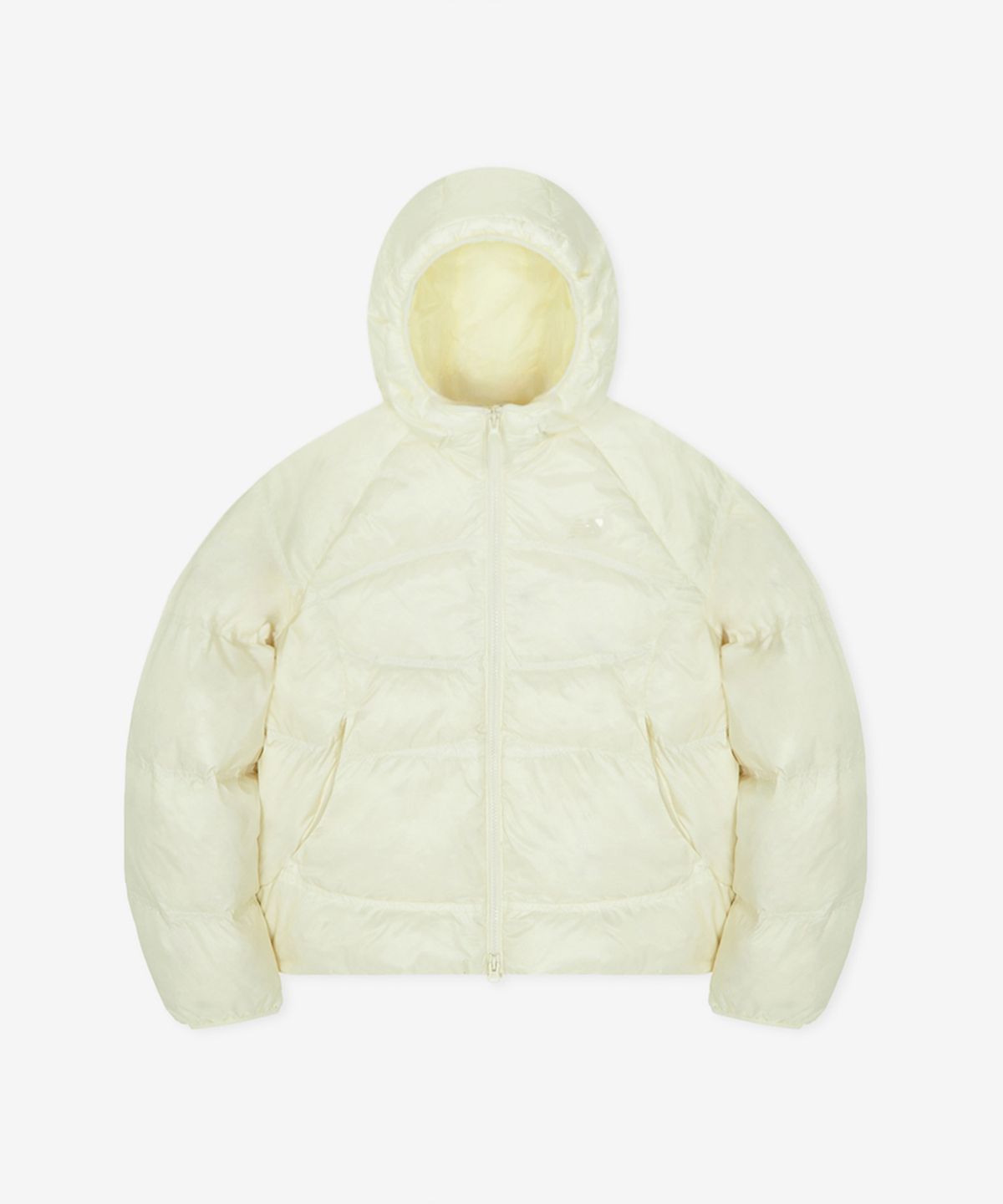 뉴발란스(NEW BALANCE) NBNPG4W912 / WOMEN 플라잉 204 Airy 후드형 경량다운 (L/BUTTER)