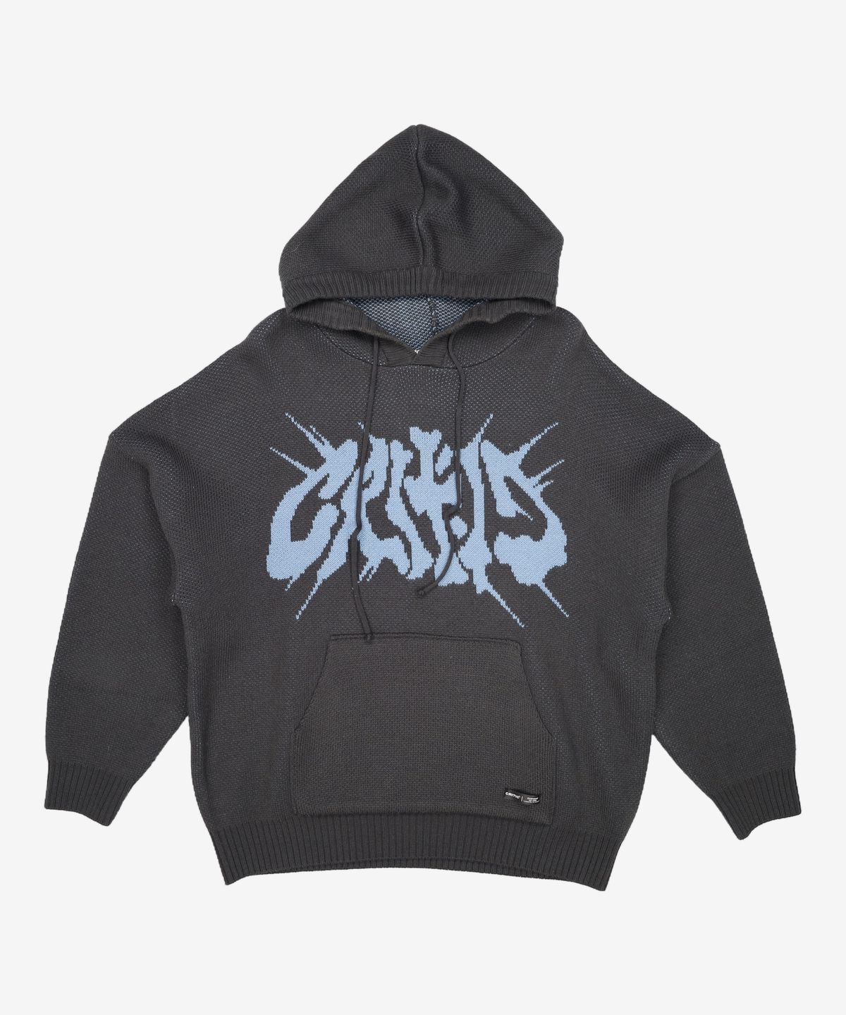 크리틱(CRITIC) GOTH LOGO HOOD KNIT CHARCOAL XL