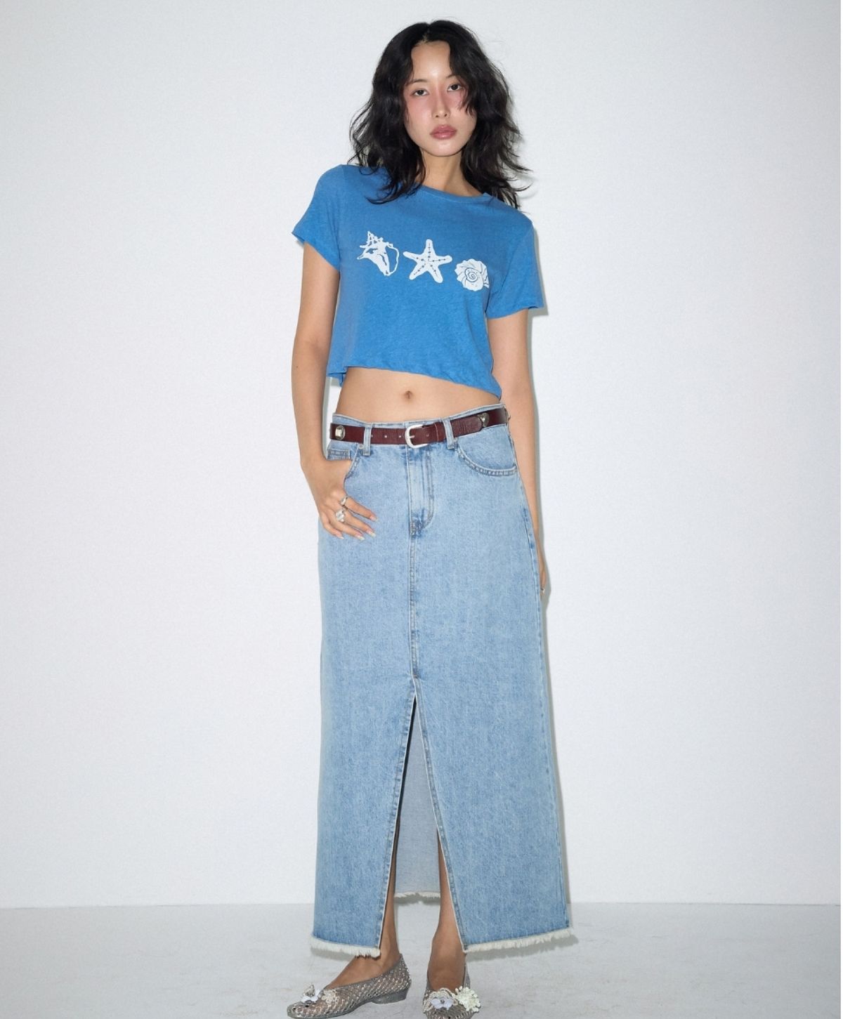 데이즈데이즈(DAZE DAYZ) TRUE DENIM MAXI SKIRT