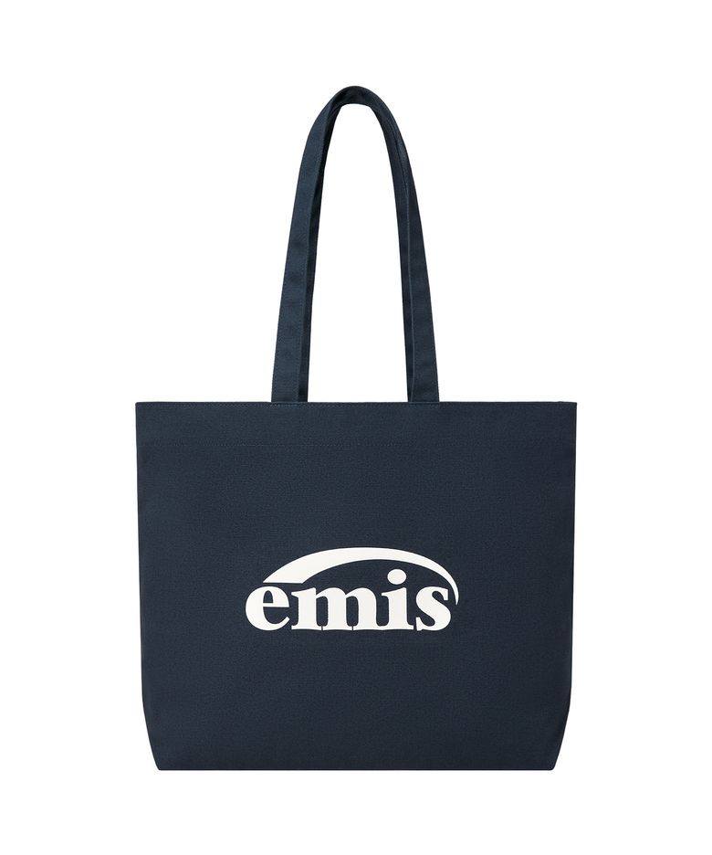 LOGO OXFORD SHOULDER BAG-NAVY