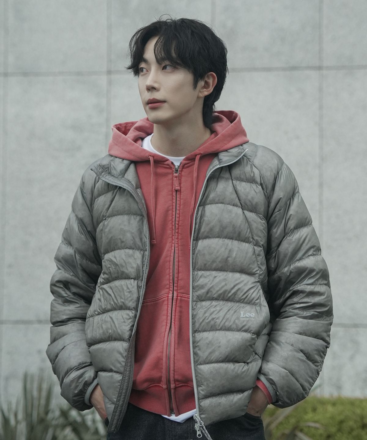 리(LEE) 에어라이트 다운 그레이