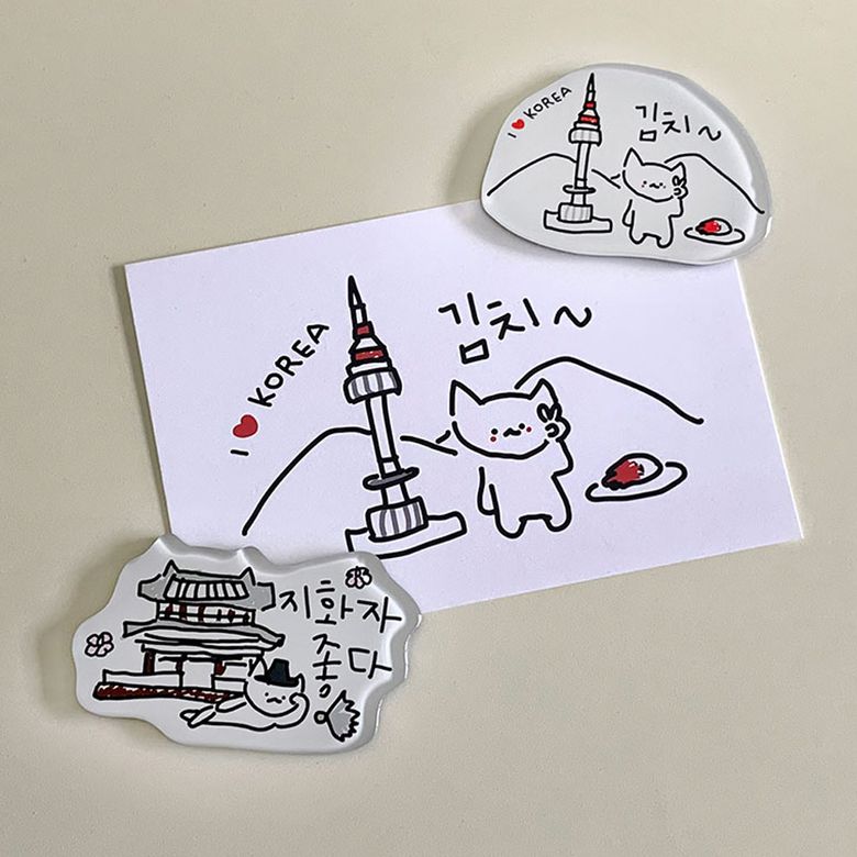 엉망진창 k-마라 고앵이 마그넷