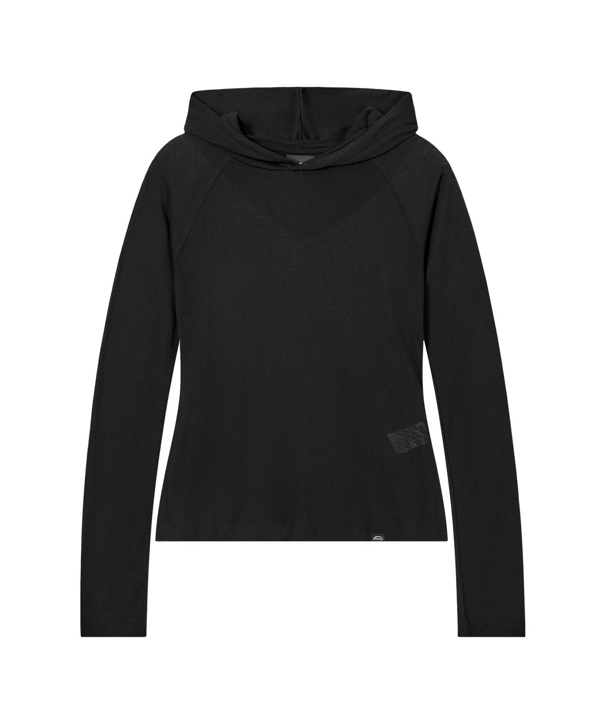 이미스(EMIS) (W) HOODED LS T-SHRIT-BLACK