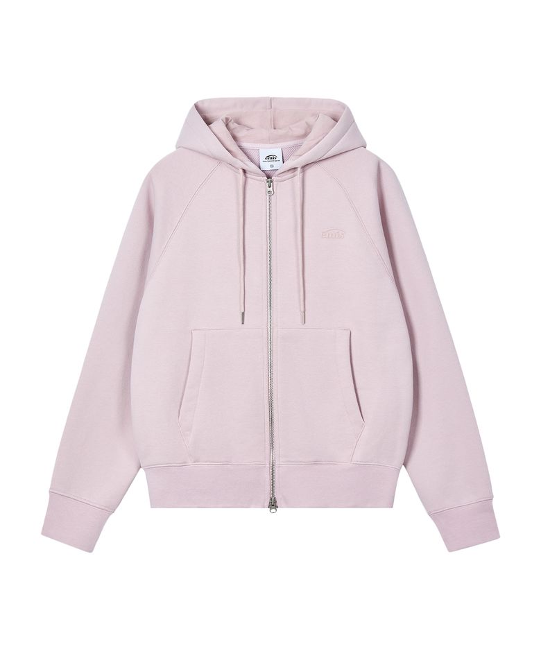 MONO LOGO HOOD ZIP-UP-PINK