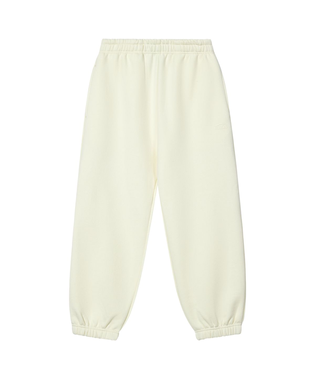이미스(EMIS) MONO LOGO SWEATPANTS-CREAM