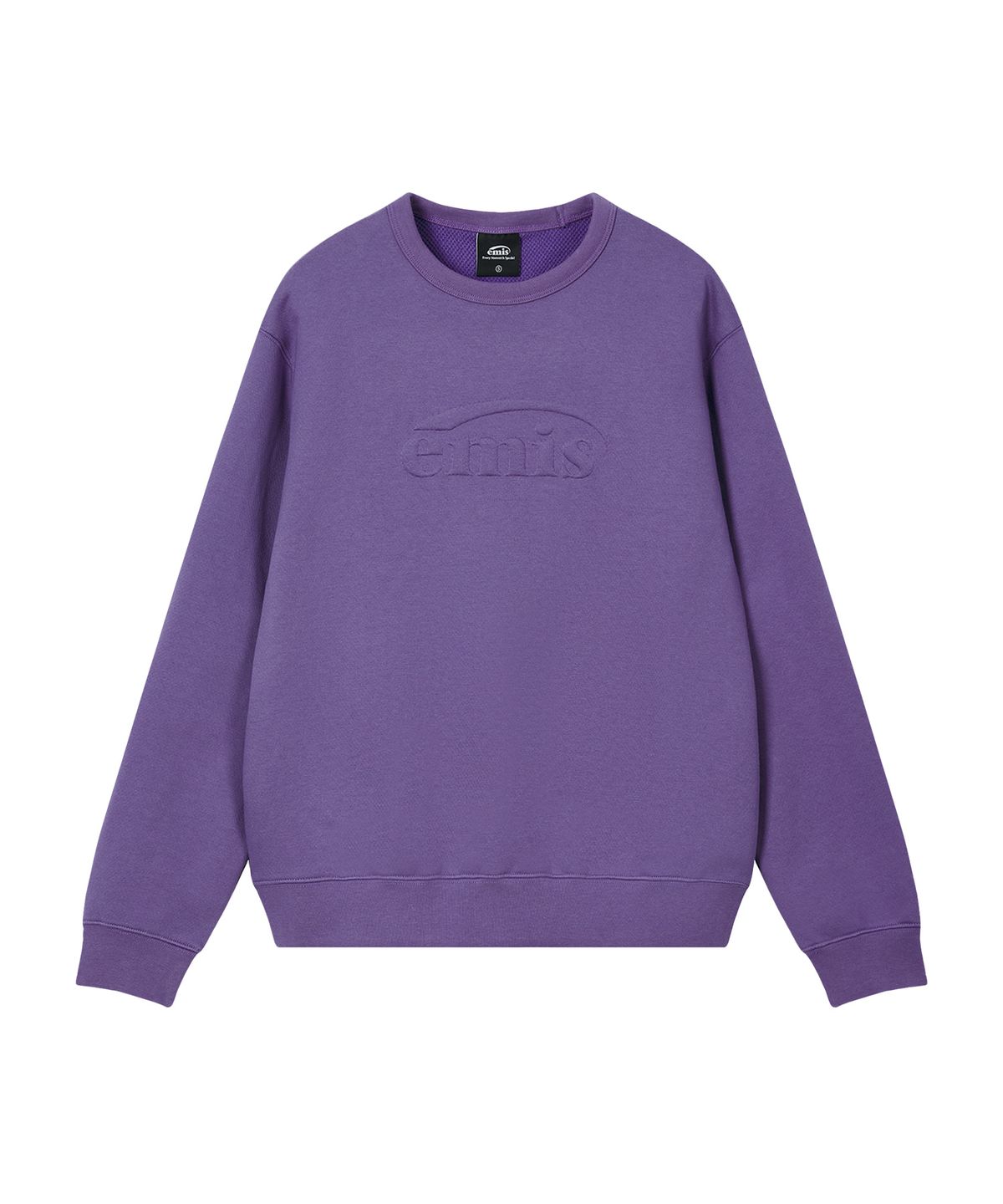 이미스(EMIS) EMBOSSED LOGO SWEATSHIRT-PURPLE