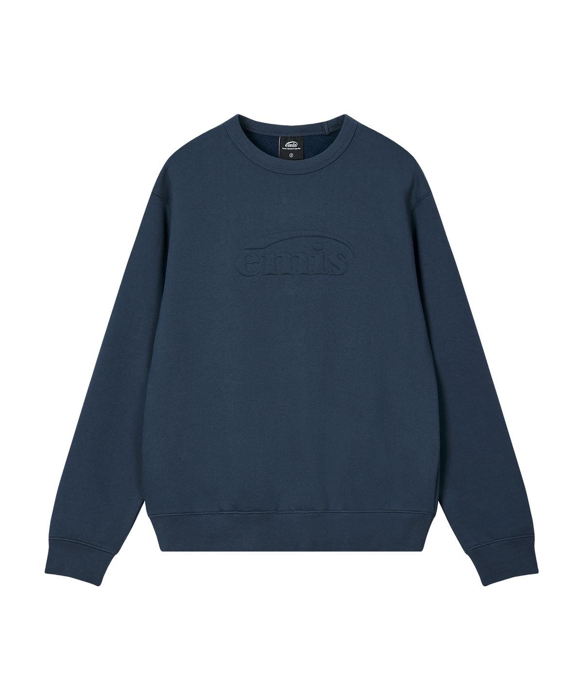 이미스(EMIS) EMBOSSED LOGO SWEATSHIRT-NAVY