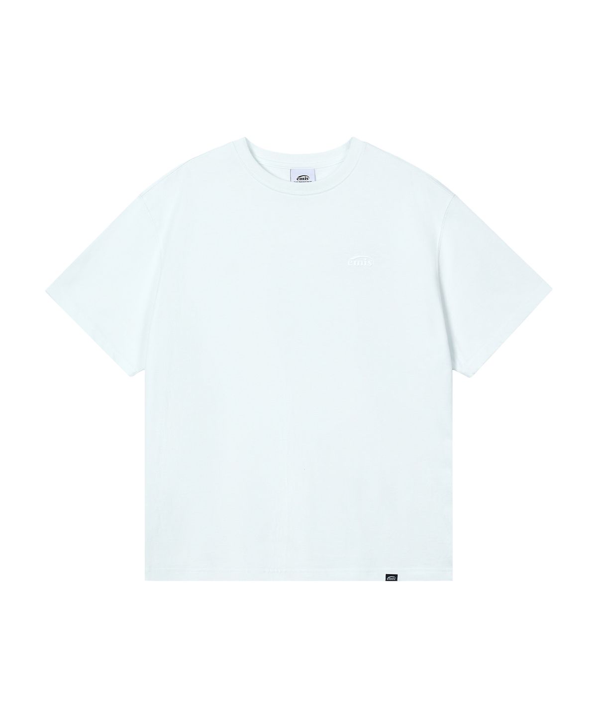 이미스(EMIS) MONO LOGO PRINT T-SHIRT-BLUE WHITE