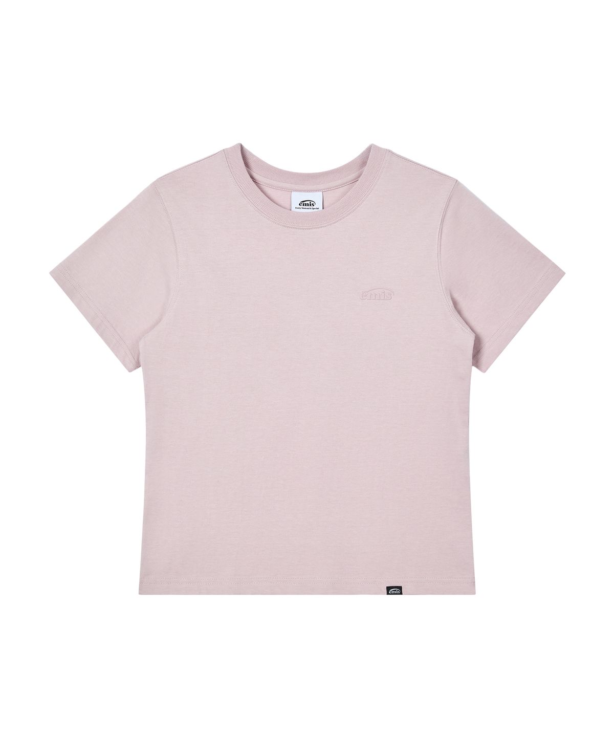 이미스(EMIS) (W) MONO LOGO PRINT T-SHIRT-PINK