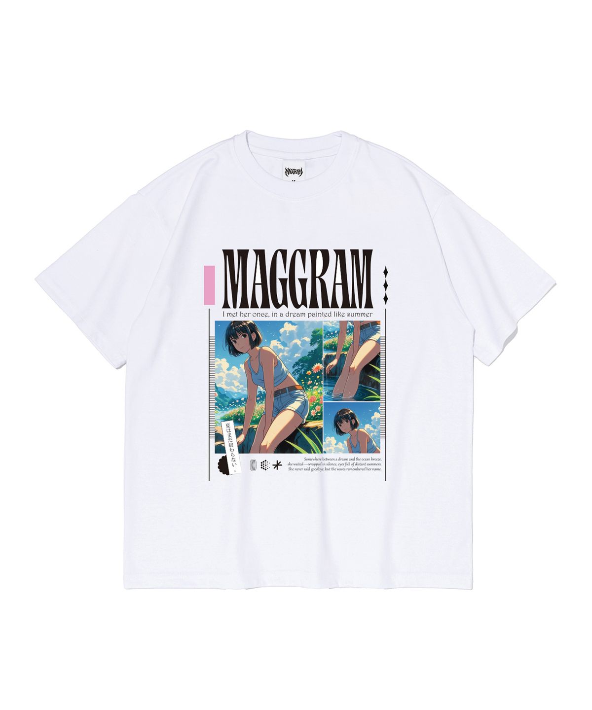 엠에이지그램(MAGGRAM) (박스티) MAGGRAM 라이크 썸머 반팔 티셔츠 (화이트)