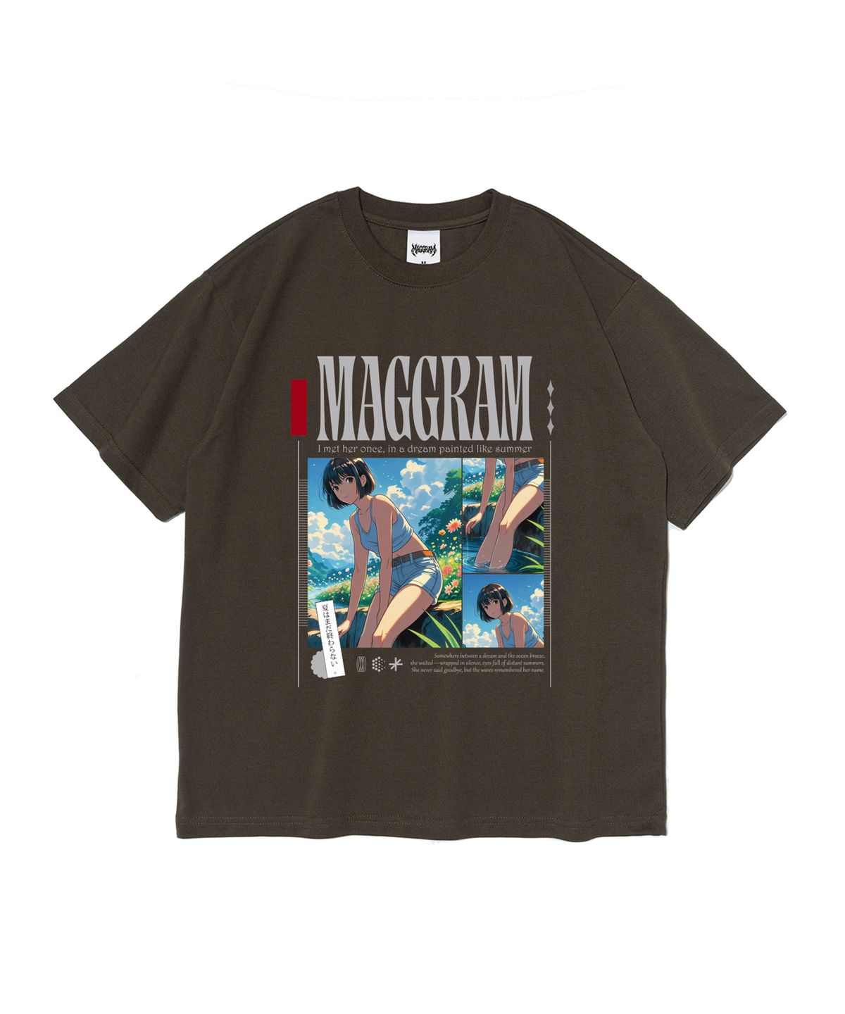 엠에이지그램(MAGGRAM) (박스티) MAGGRAM 라이크 썸머 반팔 티셔츠 (카키)