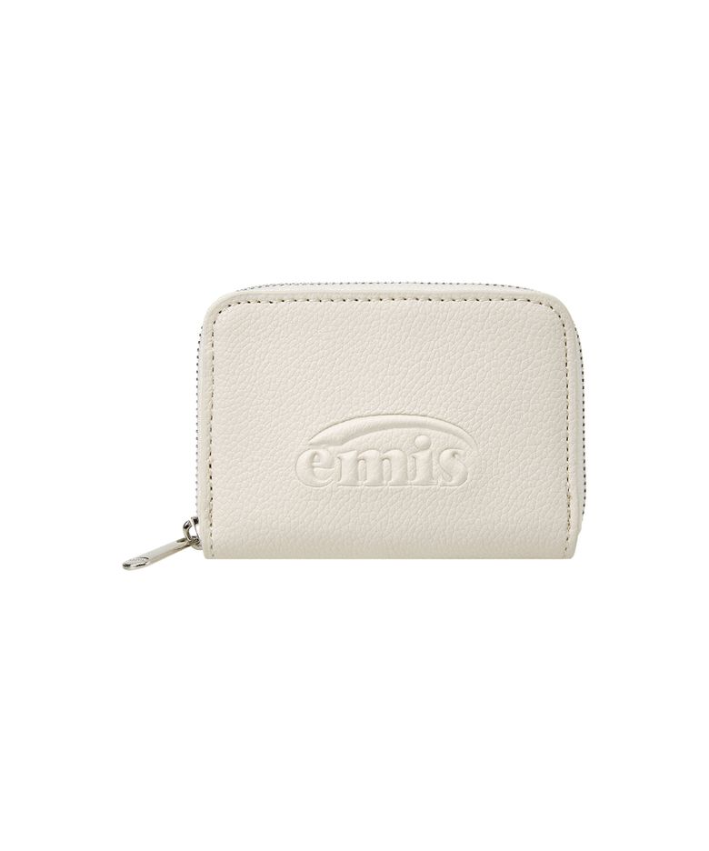 GRAIN LOGO ZIP WALLET-IVORY