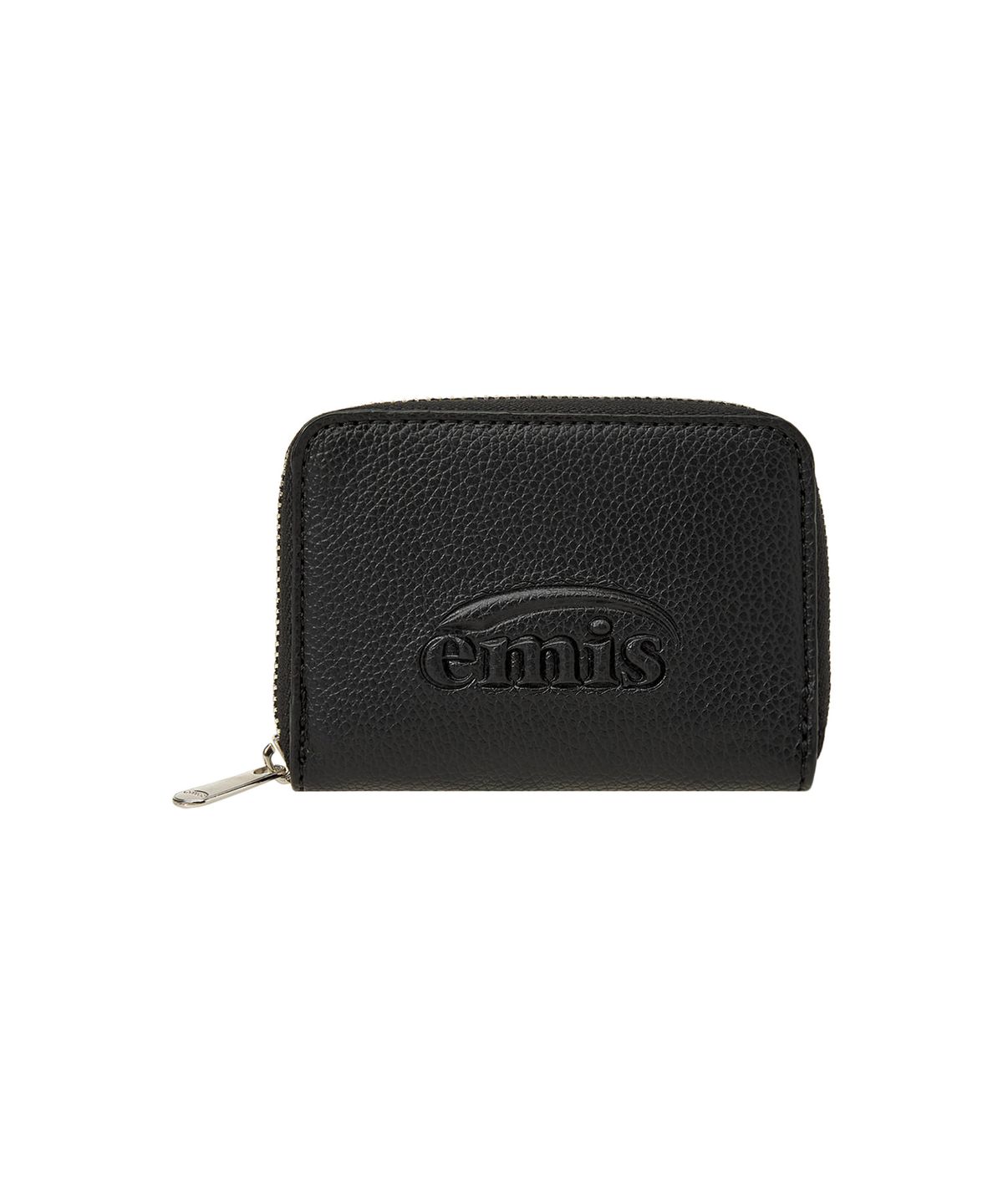 이미스(EMIS) GRAIN LOGO ZIP WALLET-BLACK