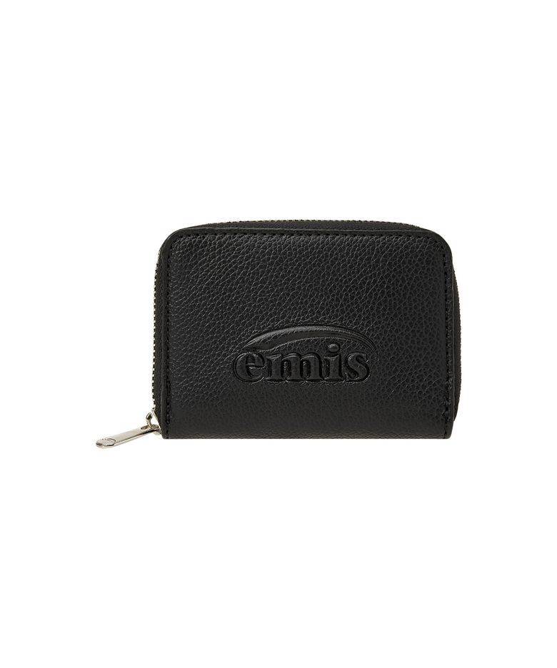 GRAIN LOGO ZIP WALLET-BLACK