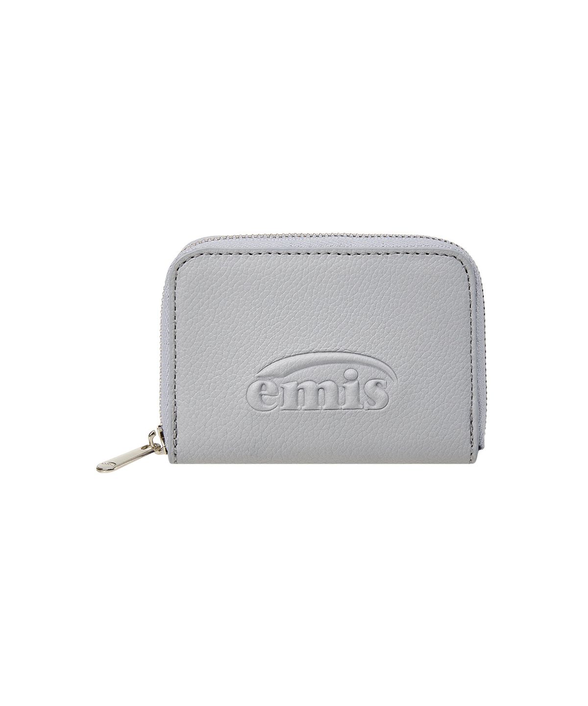 이미스(EMIS) GRAIN LOGO ZIP WALLET-ASH BLUE