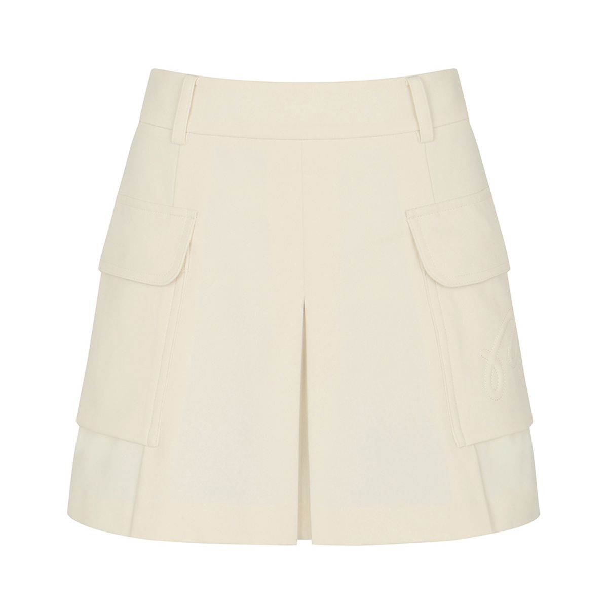 말본 골프(MALBON GOLF) 스티치 포인트 포켓 변형 스커트 OFF WHITE (WOMAN)
