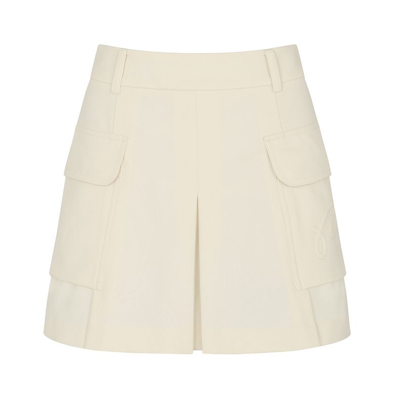 스티치 포인트 포켓 변형 스커트 OFF WHITE (WOMAN)