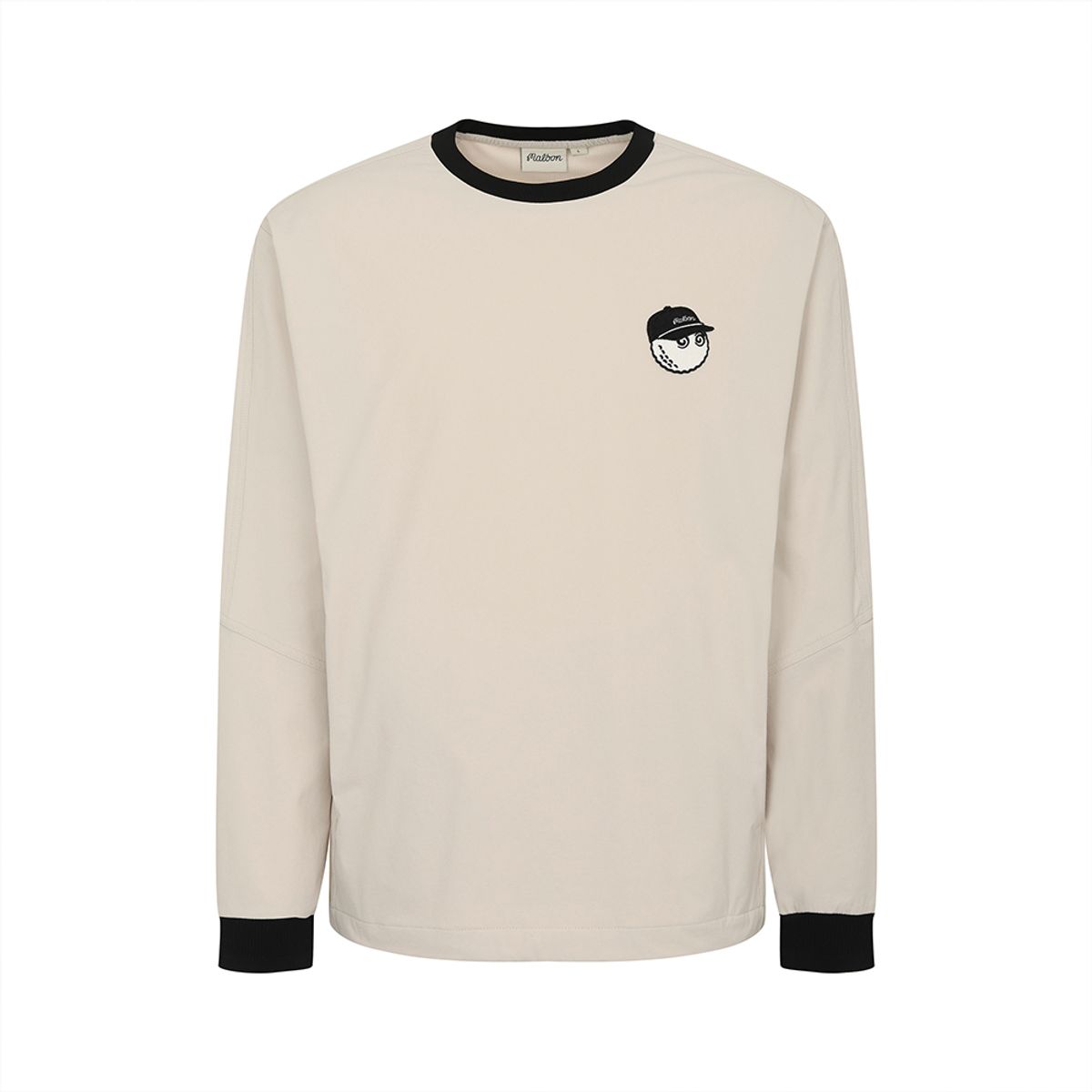 말본 골프(MALBON GOLF) 플레이어 라운드 넥 피스테 BEIGE (MAN)