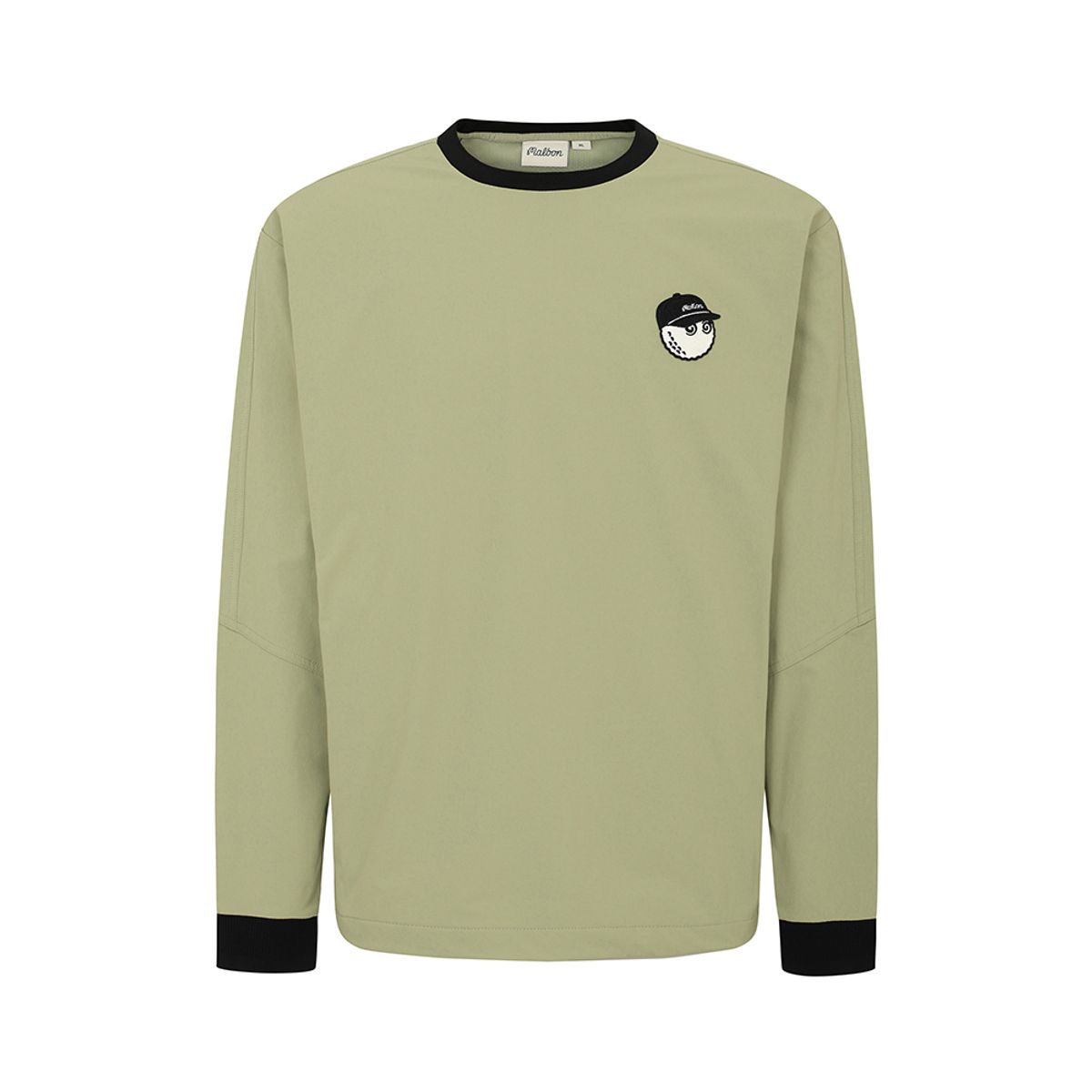 말본 골프(MALBON GOLF) 플레이어 라운드 넥 피스테 LIGHT KHAKI (MAN)