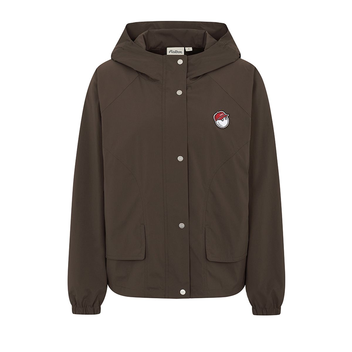 말본 골프(MALBON GOLF) 여성 메쉬 안감 후드 자켓 BROWN (WOMAN)