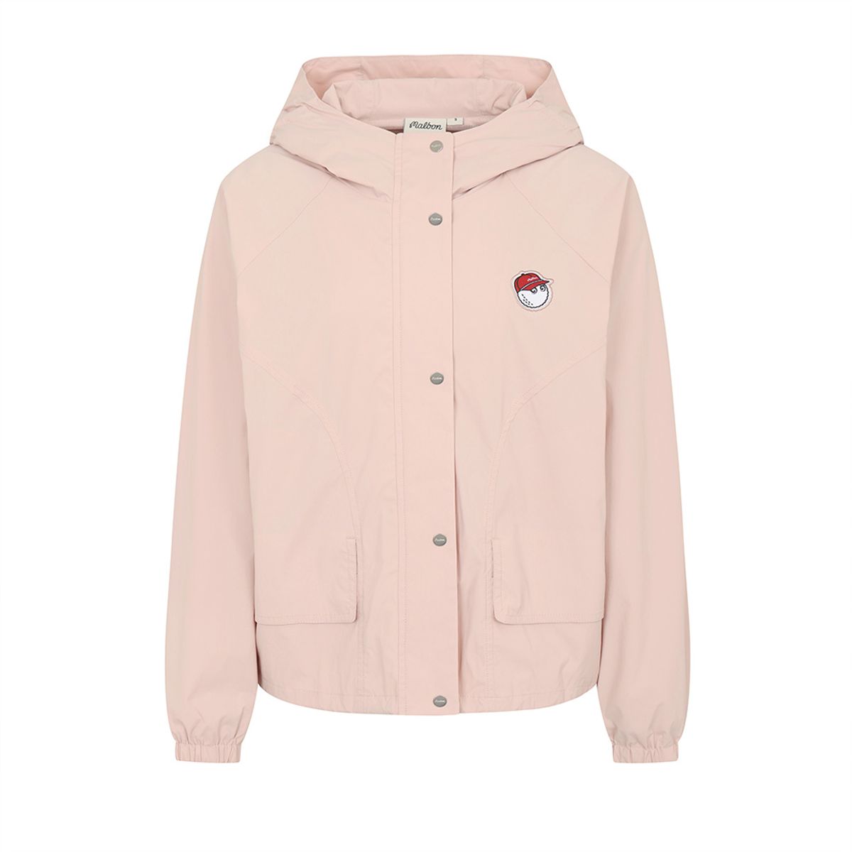 말본 골프(MALBON GOLF) 여성 메쉬 안감 후드 자켓 LIGHT PINK (WOMAN)