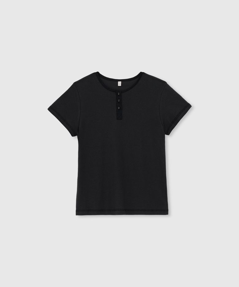 Coast henley tee (Charcoal)