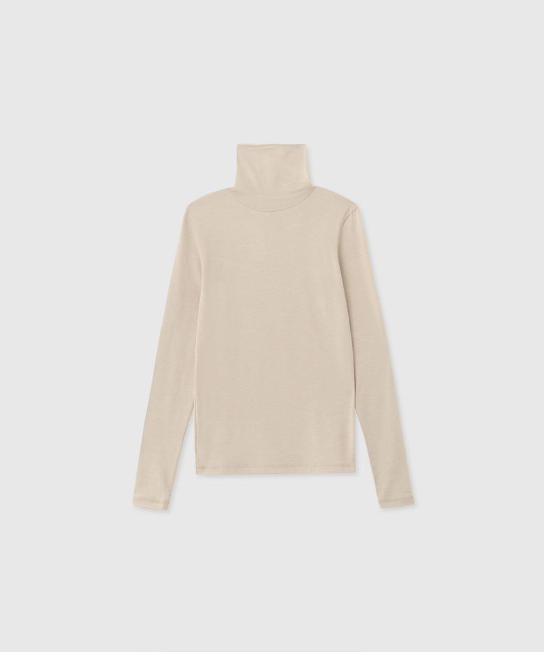 Wool neck top (Beige)