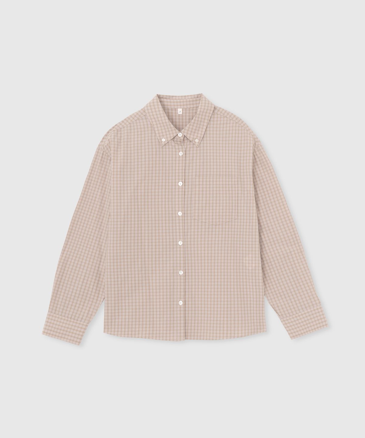니히(NIEEH) 90s check shirt (Beige)