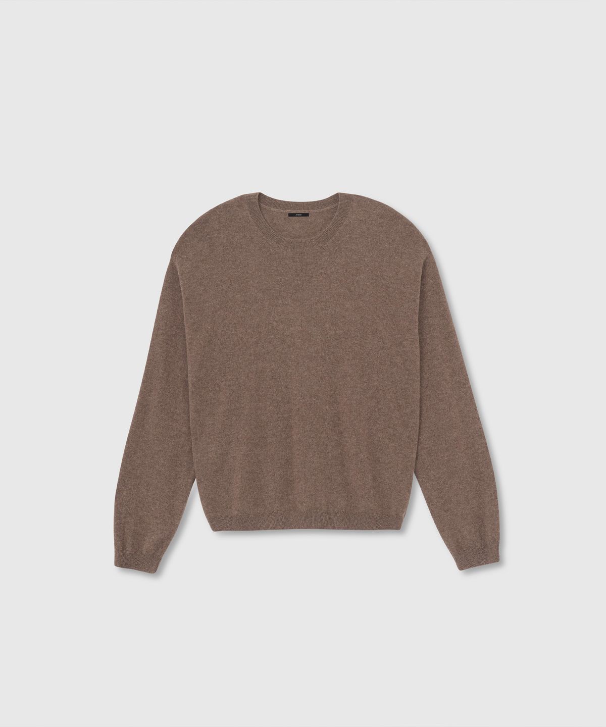 니히(NIEEH) Round neck cashmere knit (Brown)
