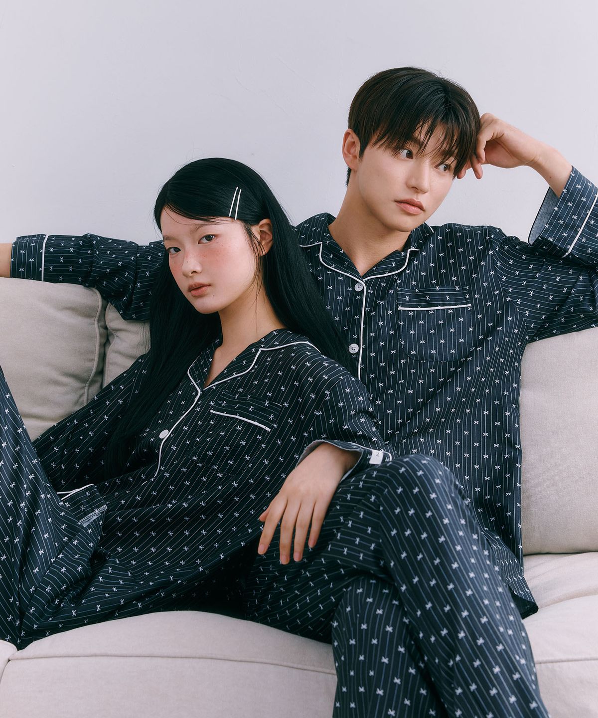 주디앤(JUDYN) [2PACK] 베카 긴팔 잠옷 파자마 세트