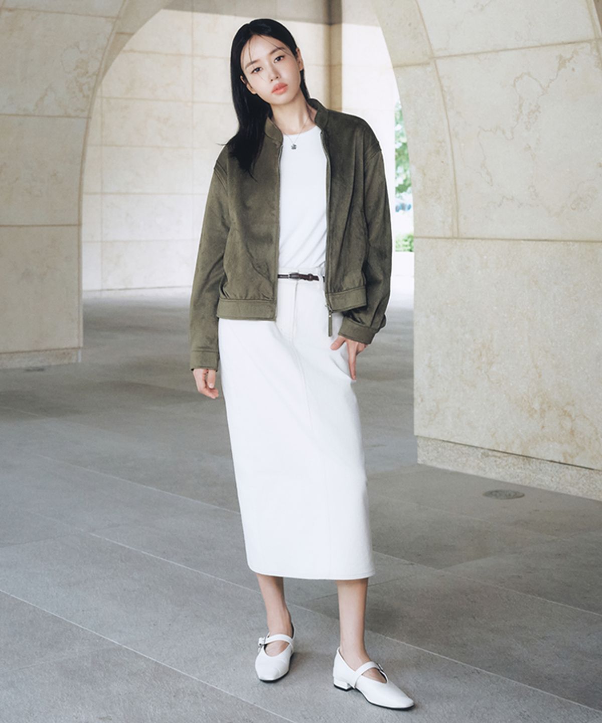 셀렙샵에디션(CELEBSHOP EDITION) 26FW FAUX스웨이드 피치 스커트