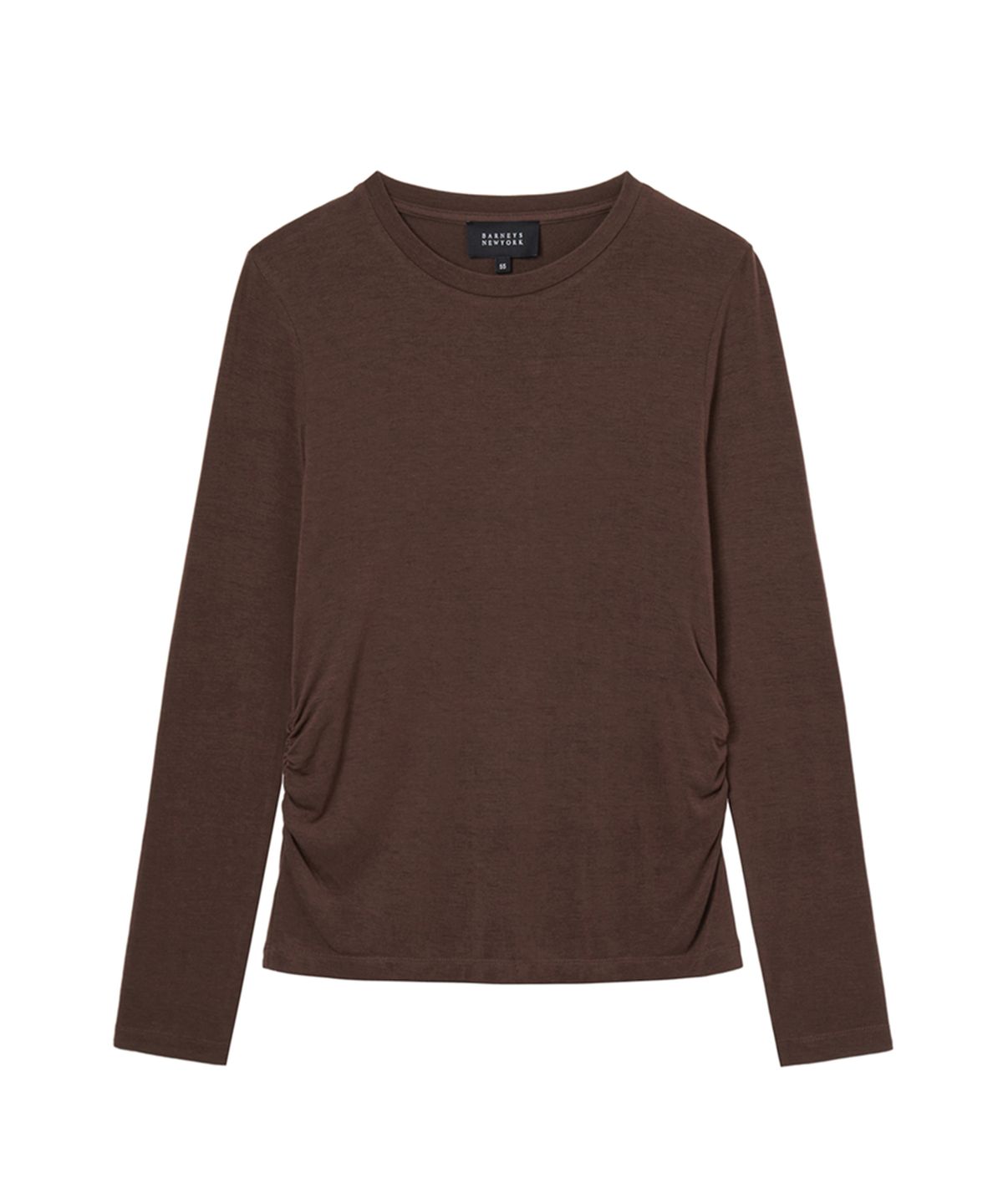 바니스뉴욕(BARNEYS NEWYORK) [2PACK] 26FW 줄리아 셔링 풀오버 브라운+블랙