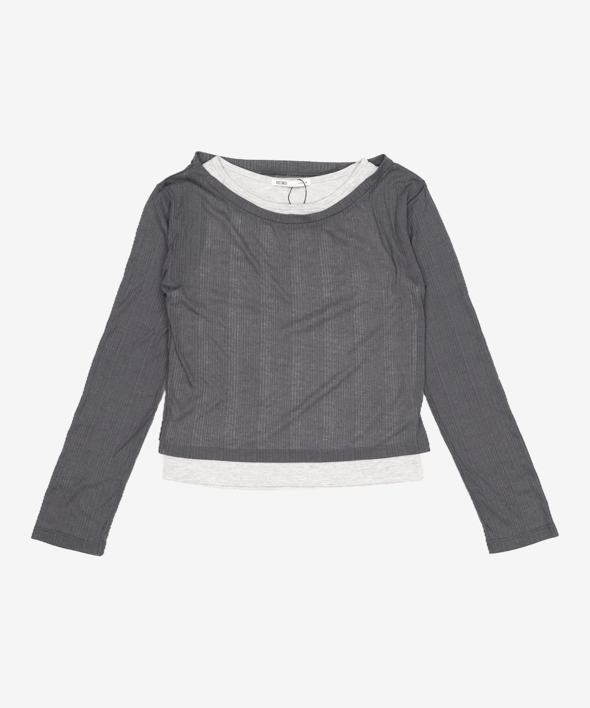 미쏘(MIXXO) 레이어드 긴팔 티셔츠 RE LWG301A_MIWLWG54QA M