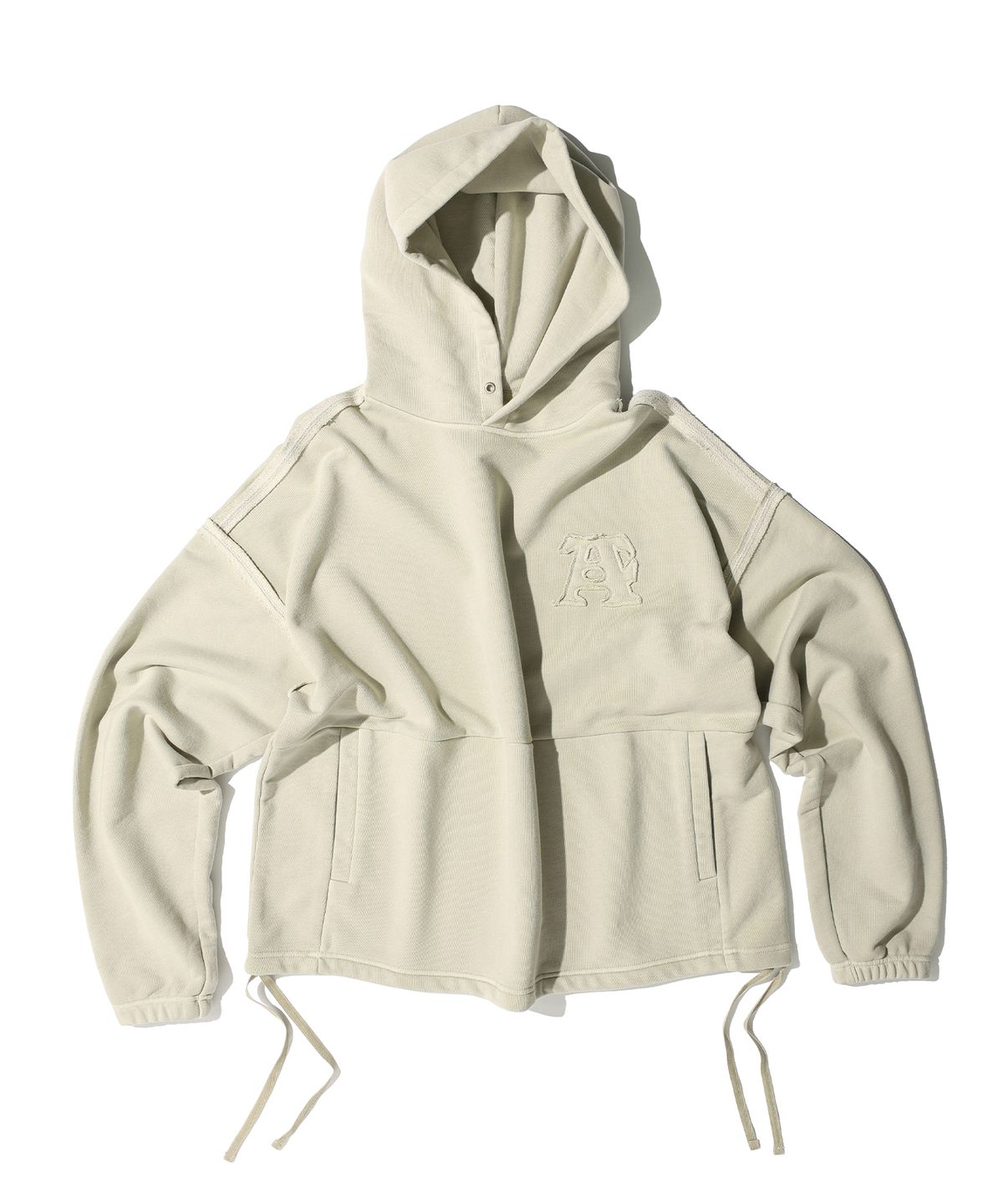 에이카화이트(AECA) AECA SIDE STRING PIGMENT HOODIE (2color)