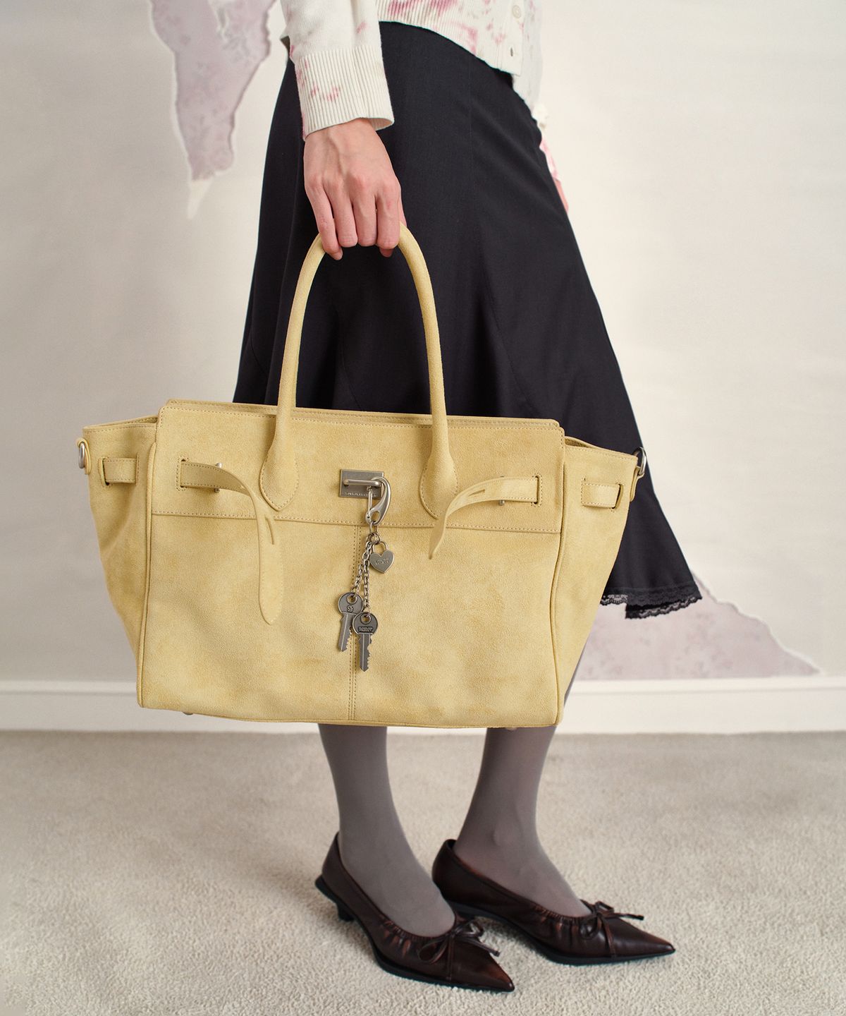 썬번프로젝트(SUNBURNPROJECT) FAUX LEATHER B.B BAG, BUTTER