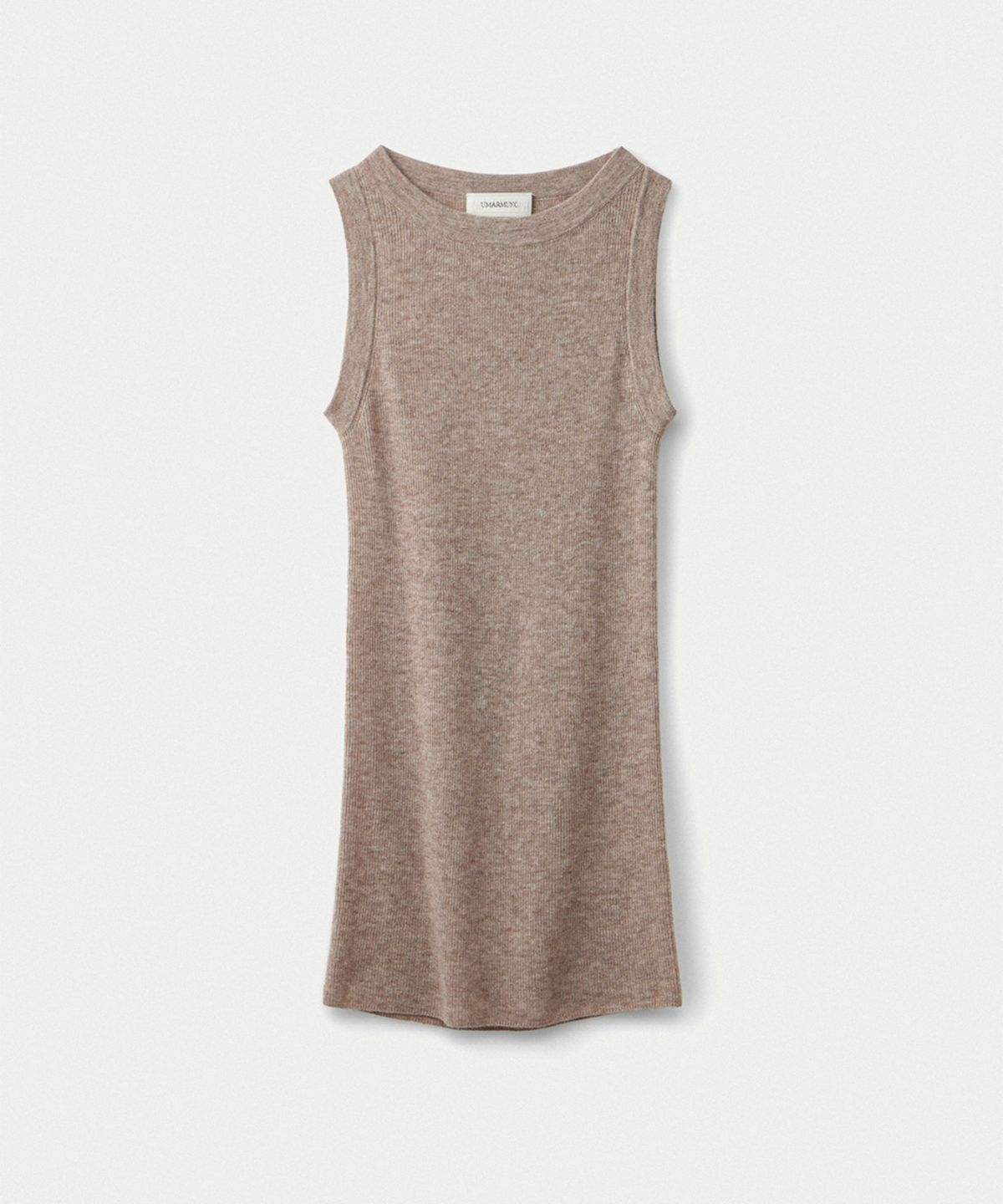 우마뭉(UMARMUNG) Weightless wool cashmere sleeveless top_Oatmeal