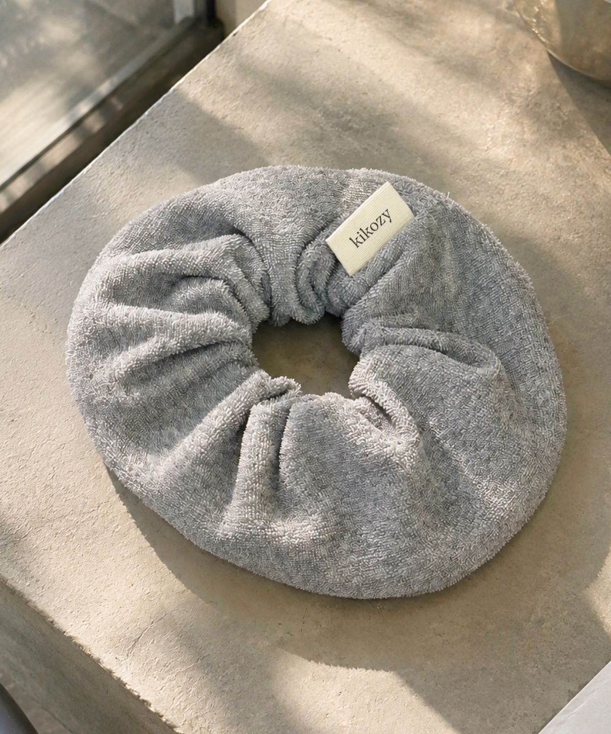 키코지(KIKOZY) Cozy Terry Scrunchie_Grey