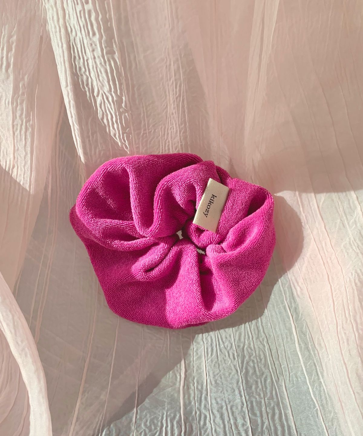 키코지(KIKOZY) Cozy Terry Scrunchie_Magenta