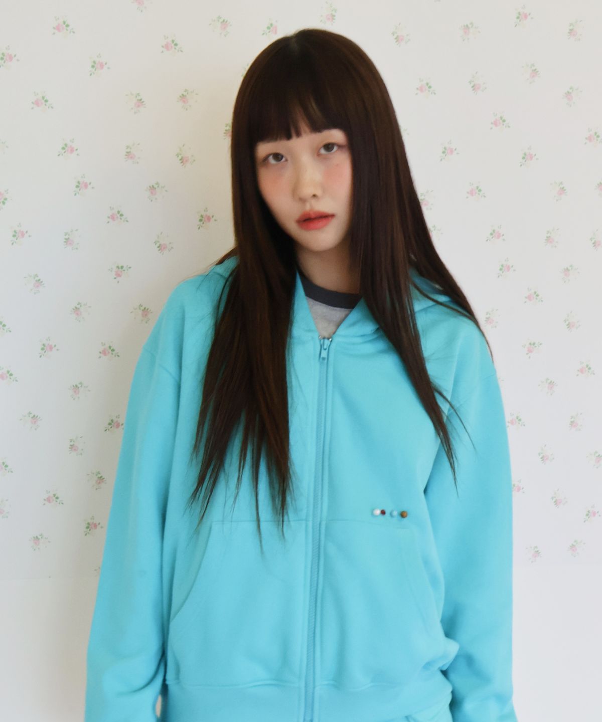 키코지(KIKOZY) Macaroon Hood zip up_Mint