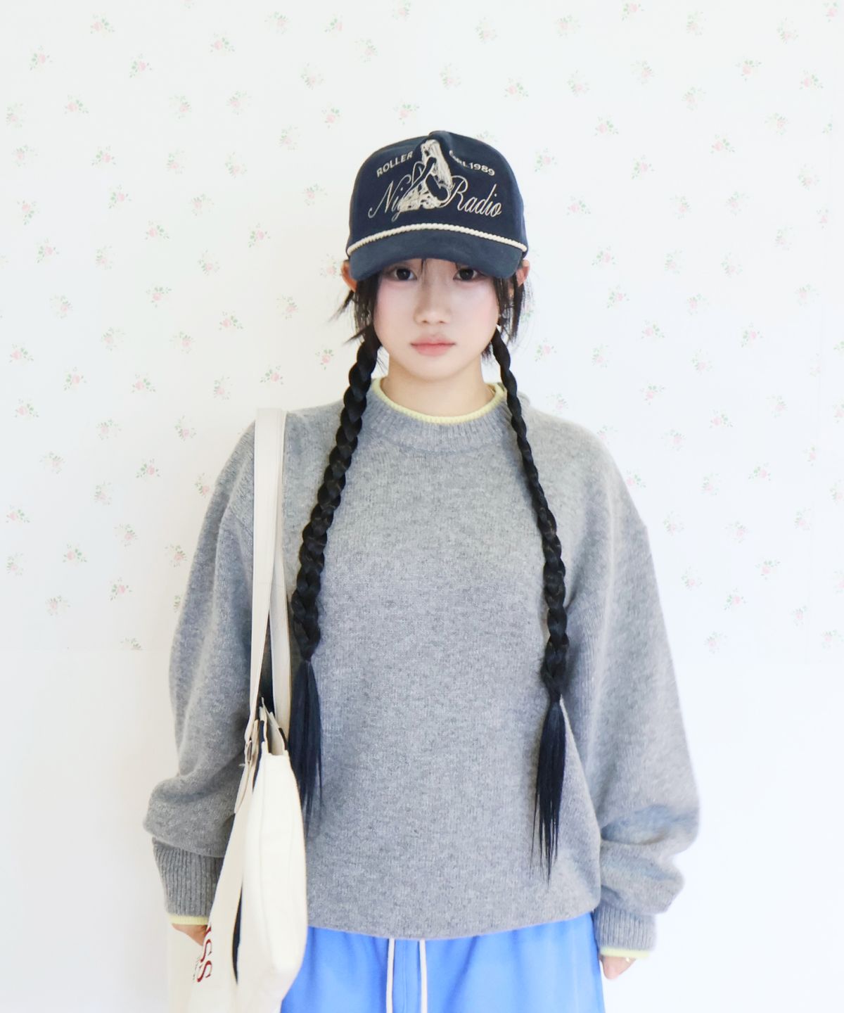 키코지(KIKOZY) Double Layered Round Knit_Grey