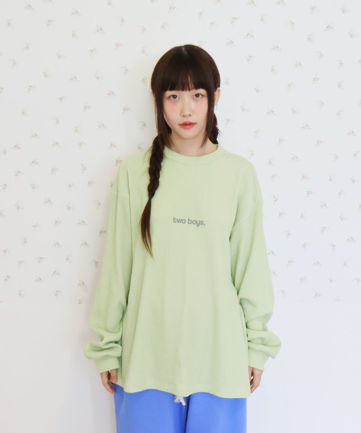키코지(KIKOZY) Duo Waffle T-shirt_Lime