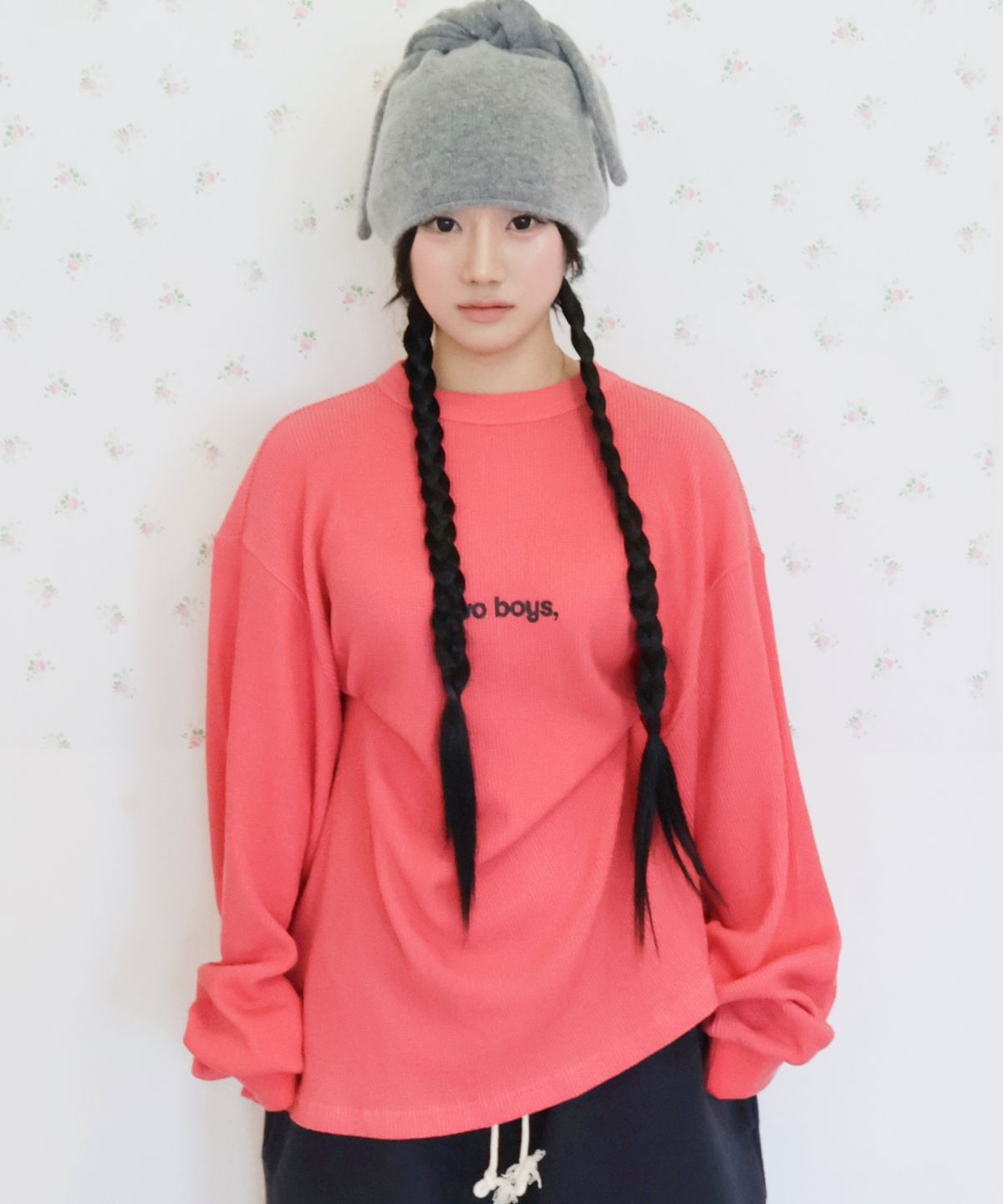 키코지(KIKOZY) Duo Waffle T-shirt_Red