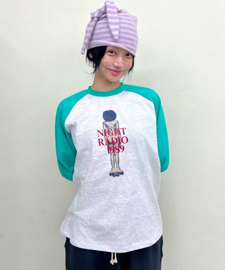 [이태양 PICK] Night Radio Raglan T-shirt_Mint