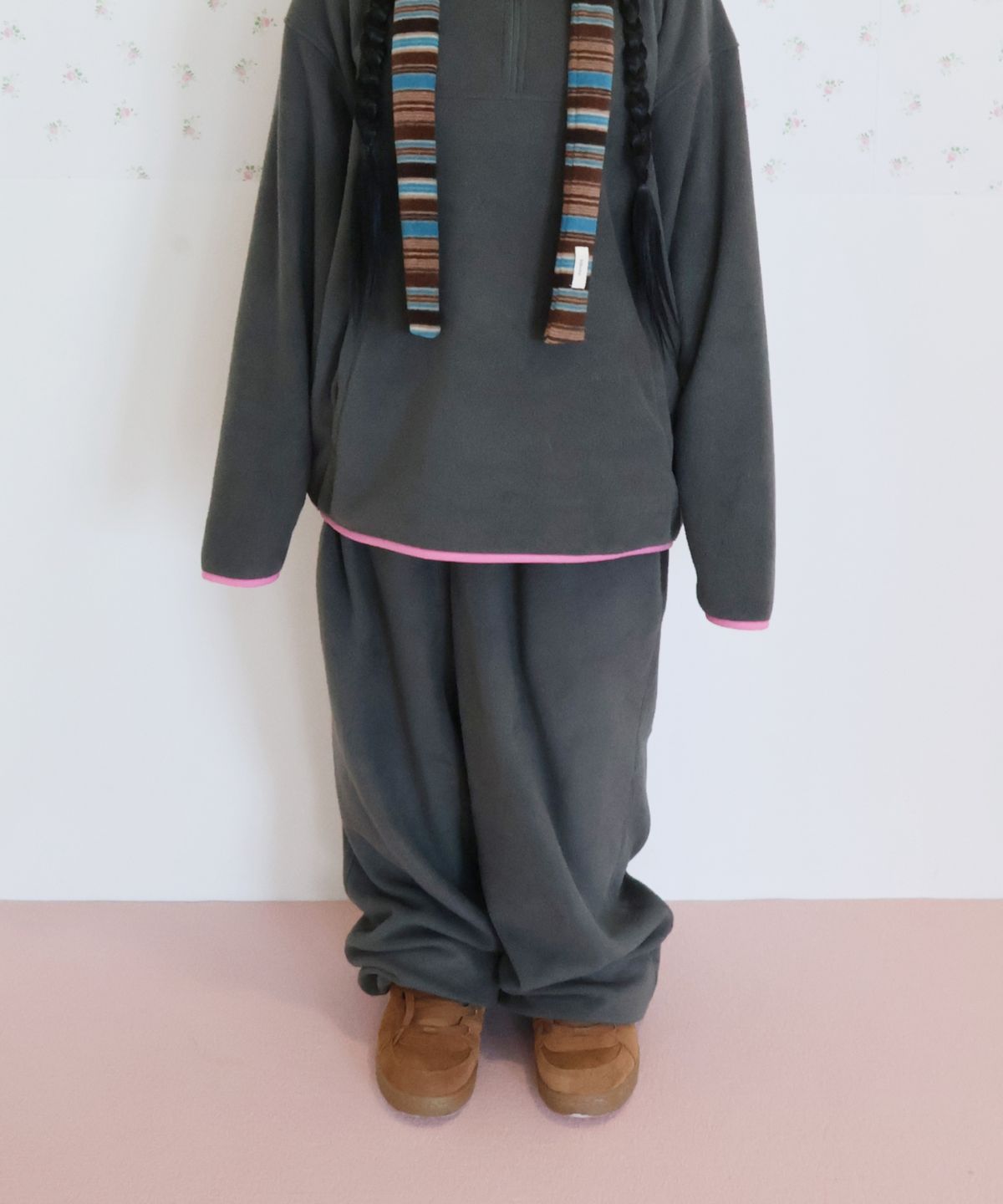 키코지(KIKOZY) Fleece pants_Khaki