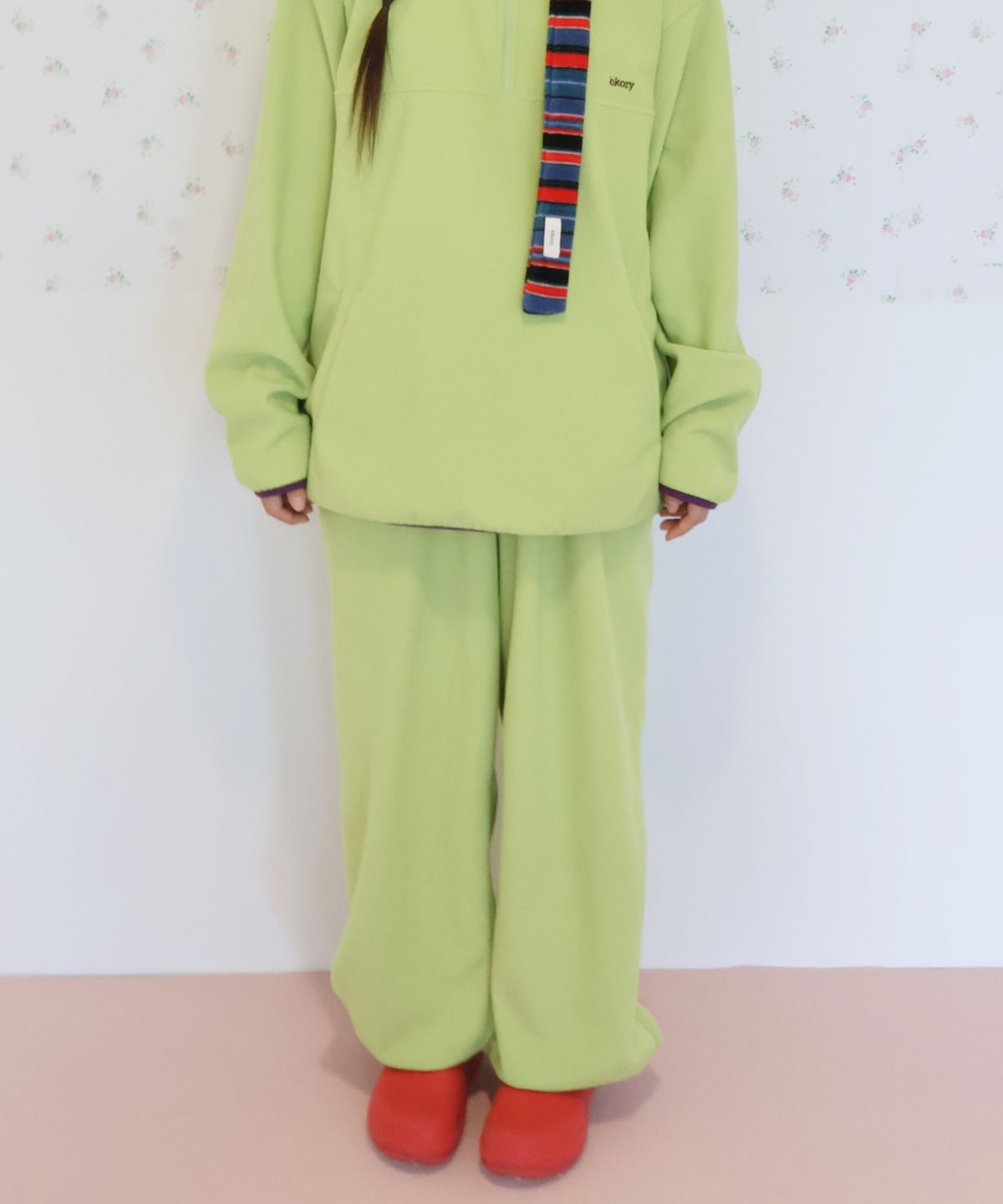 키코지(KIKOZY) Fleece pants_Lime