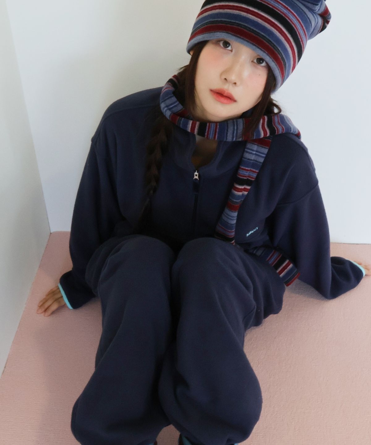 키코지(KIKOZY) Fleece pants_Navy