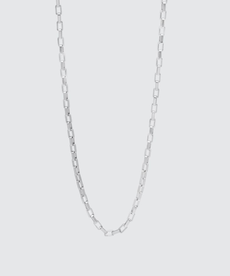 베이직 스퀘어 체인 목걸이_2.5mm